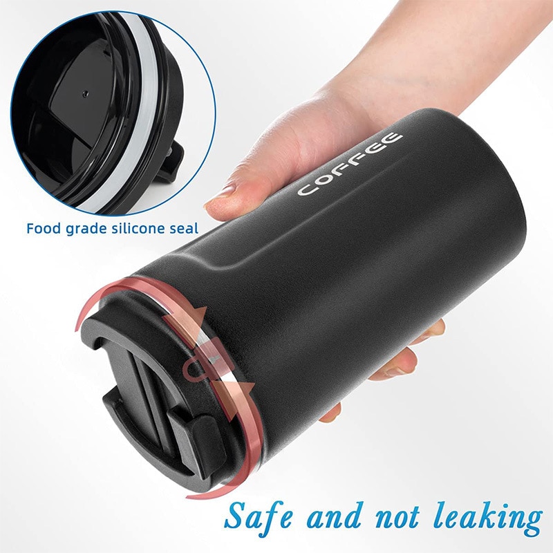Stainless Steel Coffee Mug Tumbler Smart Travel Thermos Cup Temperature Display Insulated Car Water Cup Portable Vacuum Flasks Stainless Steel Coffee Mug Tumbler Smart Travel Thermos Cup Temperature Display Insulated Car Water Cup Portable Vacuum Flasks