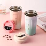 Stainless Steel Coffee Mug Tumbler Smart Travel Cup Temperature Display