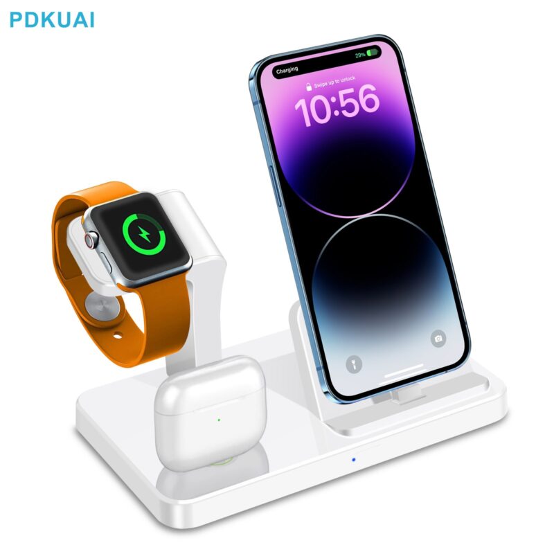 3 in 1 Wireless Fast Charging Stand for Multiple Devices