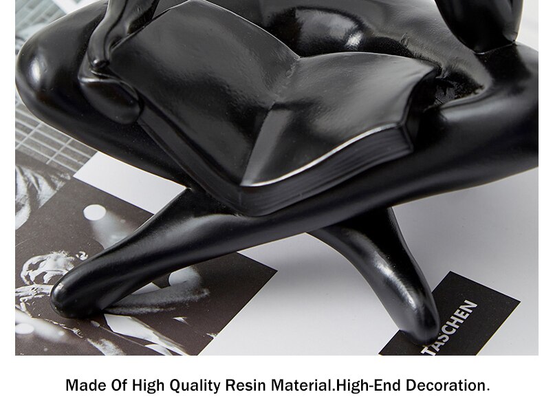 Nordic Home Decoration Abstract Thinker Statue Miniature Resin Sculpture Figurines for Interior Office Desk Accessories