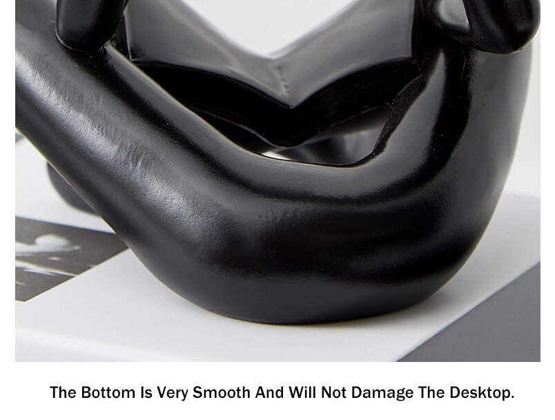 Nordic Home Decoration Abstract Thinker Statue Miniature Resin Sculpture Figurines for Interior Office Desk Accessories