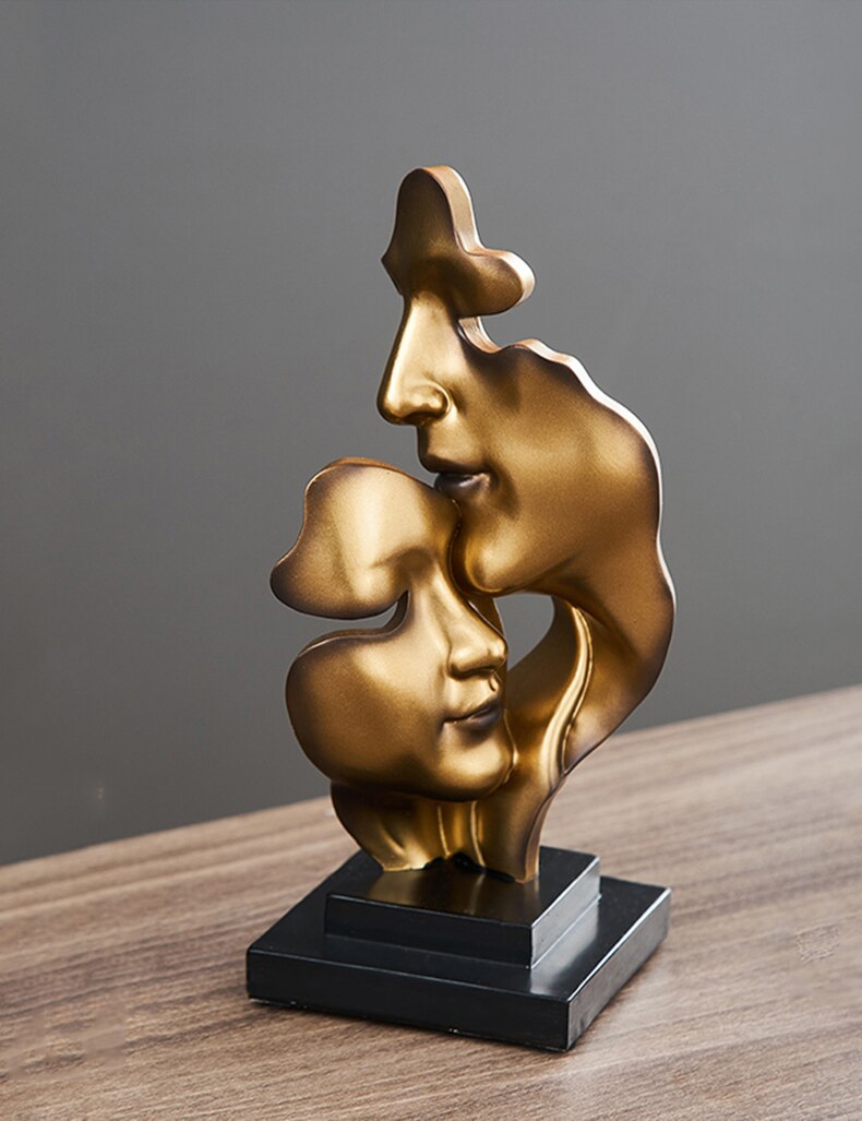 Abstract Face Statue Sculptures and Figurines Decoration Nodic Home Decor Luxury Living Room Decoration Figurines for Interior