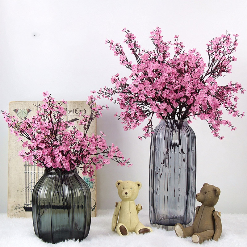 Cheap Multicolor Sakura Artificial Flowers Baby's Breath Gypsophila Fake Flowers DIY Wedding Decoration Home Bouquet Fake Flower Cheap Multicolor Sakura Artificial Flowers Baby's Breath Gypsophila Fake Flowers DIY Wedding Decoration Home Bouquet Fake Flower