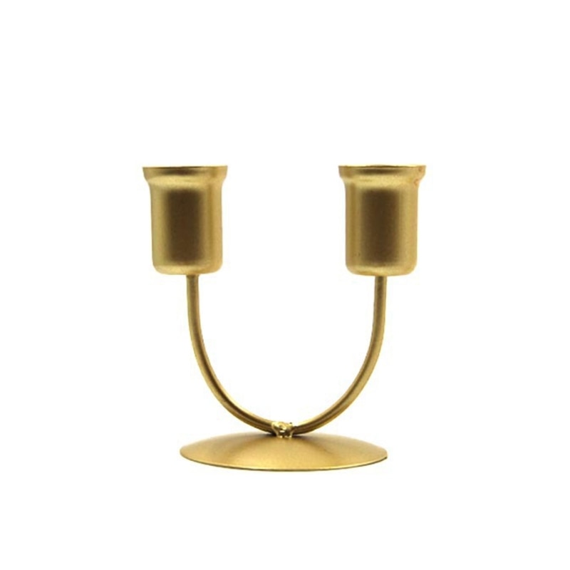 2 Arm Holder Simple Metal Candelabra Candlestick Stand for Wedding Party Women's Bedroom /dining table Decoration Nice Gift 2 Arm Holder Simple Metal Candelabra Candlestick Stand for Wedding Party Women's Bedroom /dining table Decoration Nice Gift