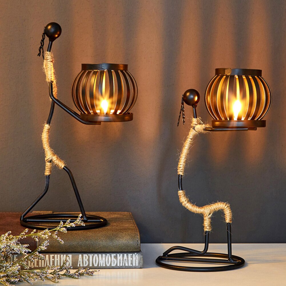 New 1Pc Creative Beautiful Nordic Candlestick Abstract Iron Men Design Candle Holder Home Bar Restaurant Decor New 1Pc Creative Beautiful Nordic Candlestick Abstract Iron Men Design Candle Holder Home Bar Restaurant Decor