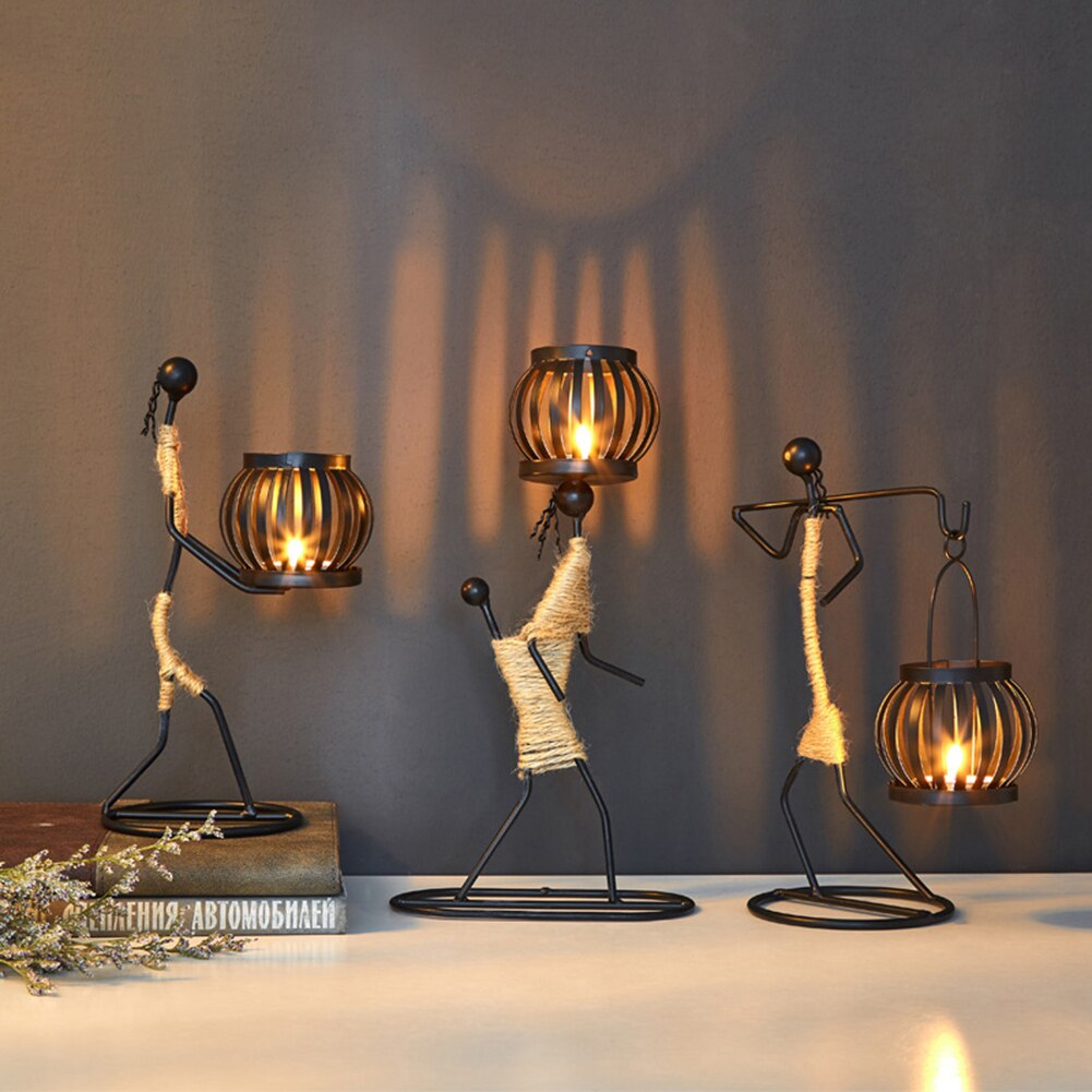 New 1Pc Creative Beautiful Nordic Candlestick Abstract Iron Men Design Candle Holder Home Bar Restaurant Decor New 1Pc Creative Beautiful Nordic Candlestick Abstract Iron Men Design Candle Holder Home Bar Restaurant Decor