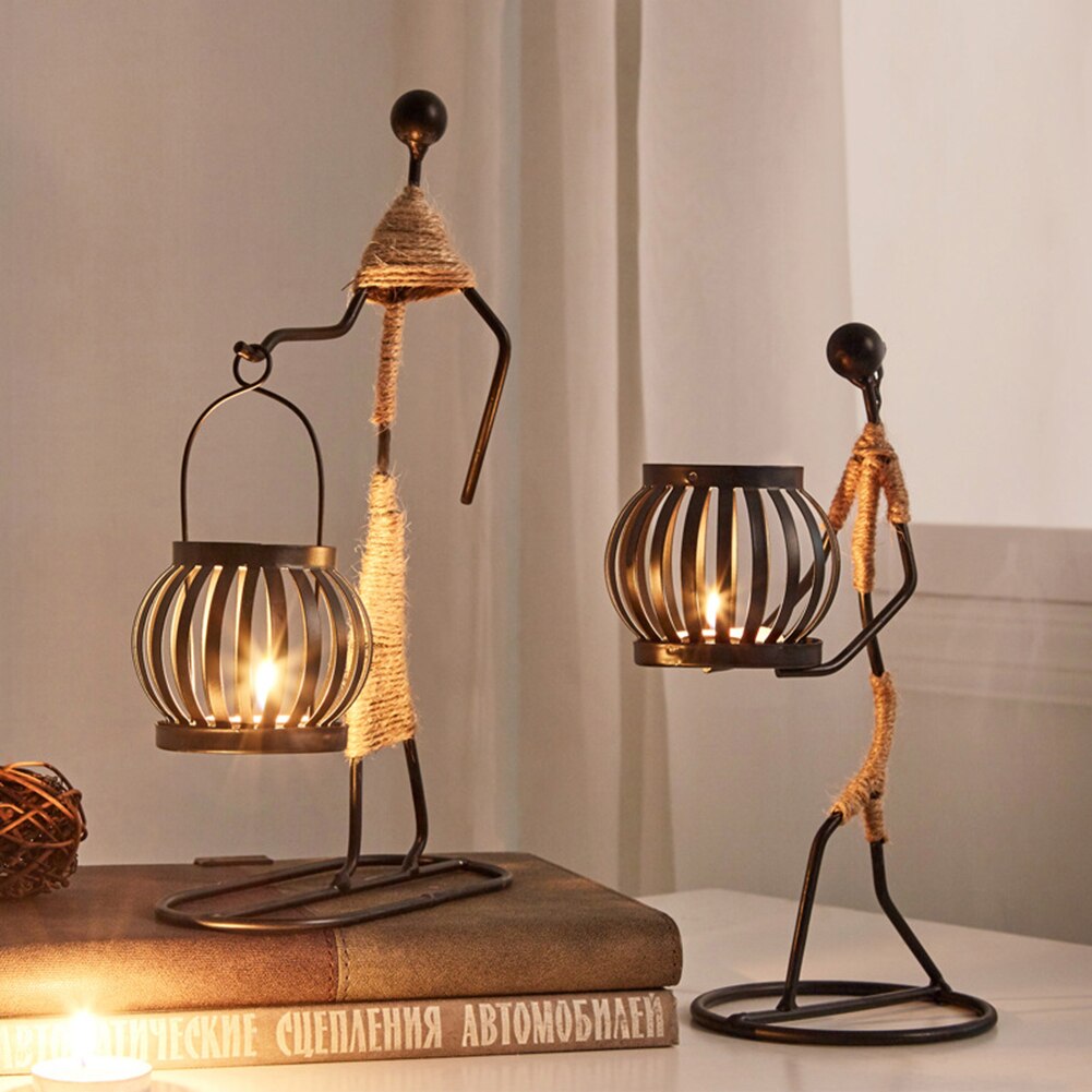 New 1Pc Creative Beautiful Nordic Candlestick Abstract Iron Men Design Candle Holder Home Bar Restaurant Decor New 1Pc Creative Beautiful Nordic Candlestick Abstract Iron Men Design Candle Holder Home Bar Restaurant Decor