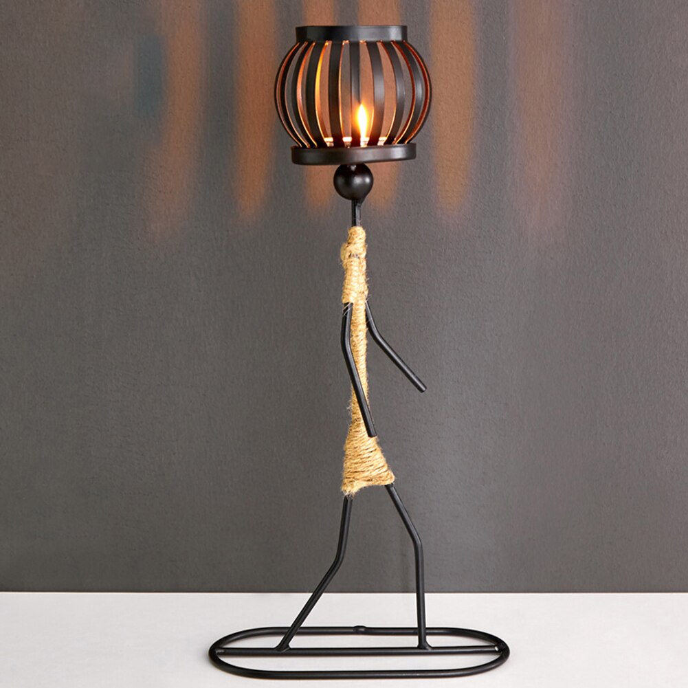 New 1Pc Creative Beautiful Nordic Candlestick Abstract Iron Men Design Candle Holder Home Bar Restaurant Decor New 1Pc Creative Beautiful Nordic Candlestick Abstract Iron Men Design Candle Holder Home Bar Restaurant Decor