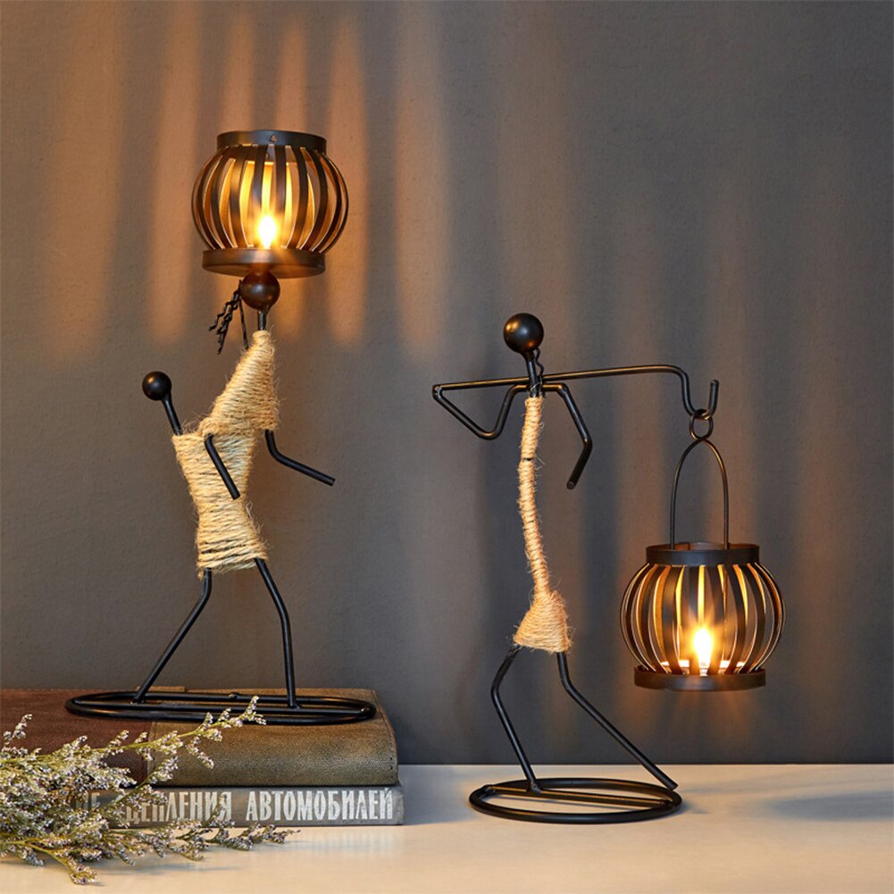 New 1Pc Creative Beautiful Nordic Candlestick Abstract Iron Men Design Candle Holder Home Bar Restaurant Decor New 1Pc Creative Beautiful Nordic Candlestick Abstract Iron Men Design Candle Holder Home Bar Restaurant Decor