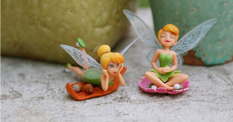 Flower Fairy Flying Wing Family Miniature Artificial Garden Decoration Home Decoration Crafts Succulents Decoration