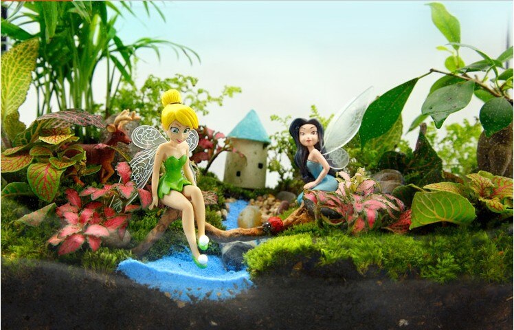 Flower Fairy Flying Wing Family Miniature Artificial Garden Decoration Home Decoration Crafts Succulents Decoration