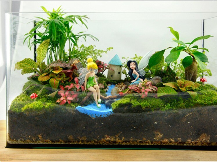 Flower Fairy Flying Wing Family Miniature Artificial Garden Decoration Home Decoration Crafts Succulents Decoration