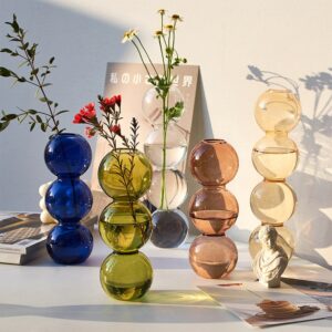 Nordic Glass Vase Home Decoration Terrarium Flower Vase Plant Pots