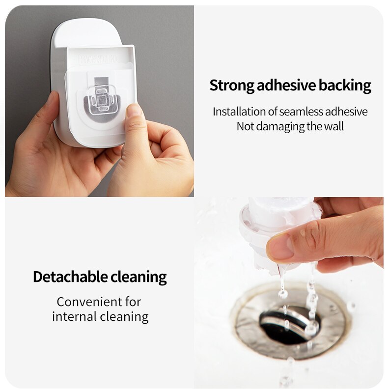 1 PCS Automatic Toothpaste Dispenser Bathroom Accessories Wall Mount Lazy Toothpaste Squeezer Toothbrush Holder 1 PCS Automatic Toothpaste Dispenser Bathroom Accessories Wall Mount Lazy Toothpaste Squeezer Toothbrush Holder