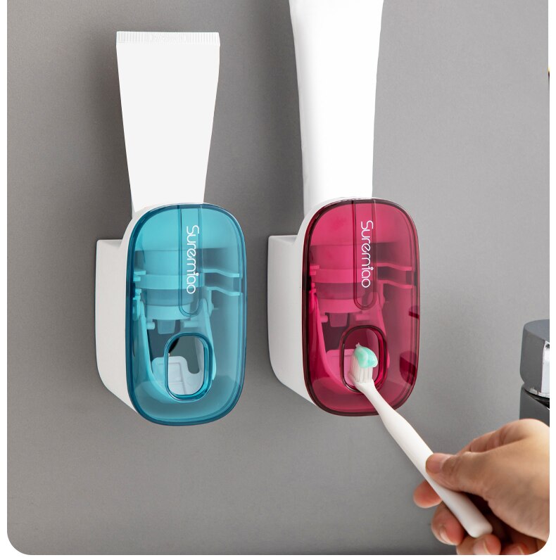 1 PCS Automatic Toothpaste Dispenser Bathroom Accessories Wall Mount Lazy Toothpaste Squeezer Toothbrush Holder 1 PCS Automatic Toothpaste Dispenser Bathroom Accessories Wall Mount Lazy Toothpaste Squeezer Toothbrush Holder