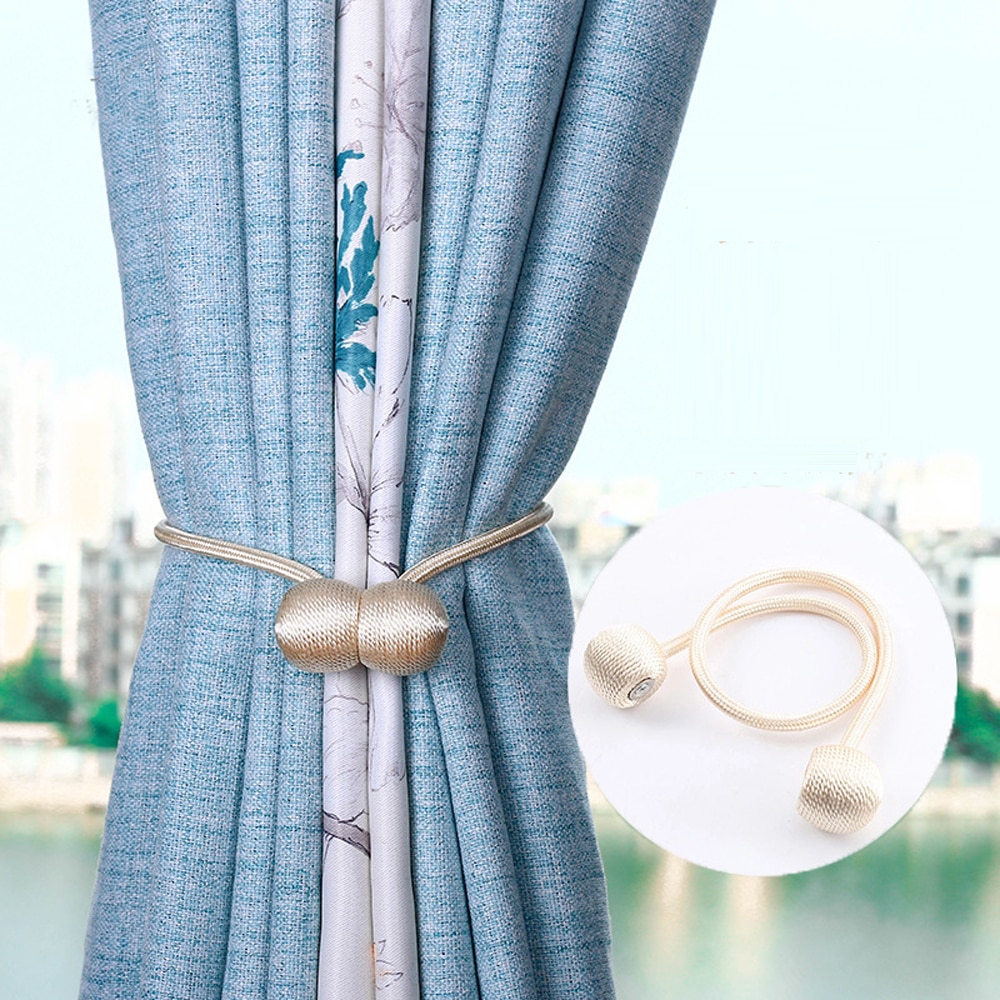 Magnetic Ball Curtain Tiebacks Tie Rope Accessory Rods Accessoires Backs Holdbacks Buckle Clips Hook Holder Home Decor Magnetic Ball Curtain Tiebacks Tie Rope Accessory Rods Accessoires Backs Holdbacks Buckle Clips Hook Holder Home Decor