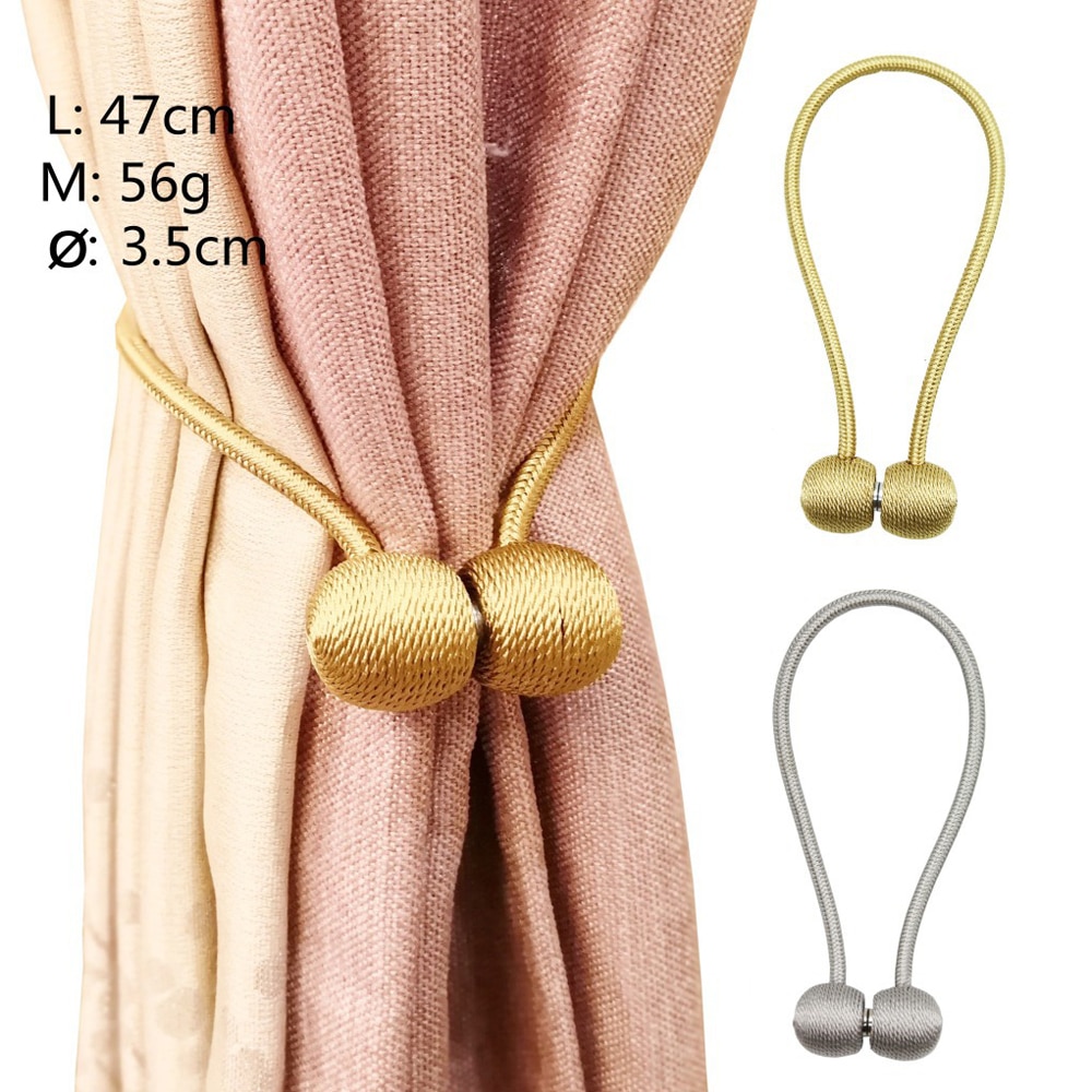 Magnetic Ball Curtain Tiebacks Tie Rope Accessory Rods Accessoires Backs Holdbacks Buckle Clips Hook Holder Home Decor Magnetic Ball Curtain Tiebacks Tie Rope Accessory Rods Accessoires Backs Holdbacks Buckle Clips Hook Holder Home Decor