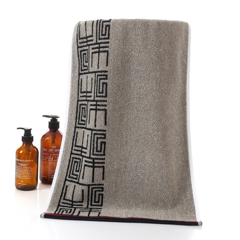 Adult Men's High Quality Cotton Retro Soft Washcloth Travel Hotel Portable Towel Beach Sun Bath Gym Running Sweat Towel Toallas