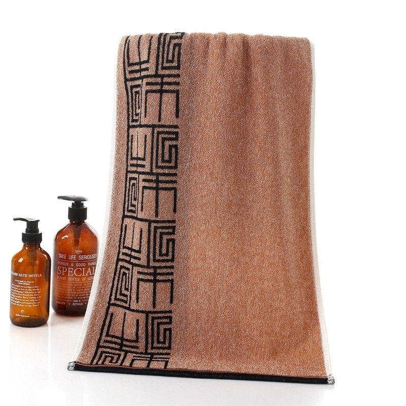 Adult Men's High Quality Cotton Retro Soft Washcloth Travel Hotel Portable Towel Beach Sun Bath Gym Running Sweat Towel Toallas