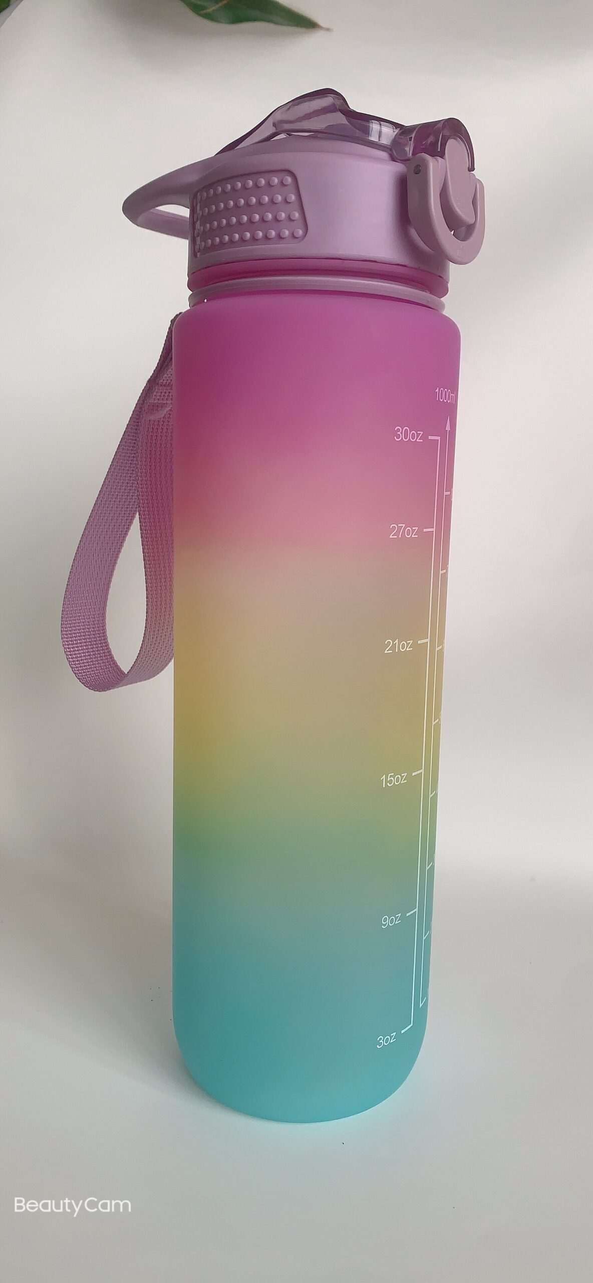 1L Large Straw Water Bottle for Girls Plastic Frosted Water Cup Portable Sports Bottle with Time Mark Outdoor Fitness Water Jug 1L Large Straw Water Bottle for Girls Plastic Frosted Water Cup Portable Sports Bottle with Time Mark Outdoor Fitness Water Jug