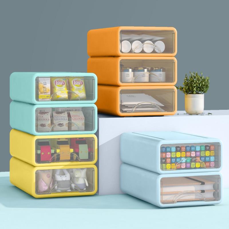 Storage box desktop shelf drawer type multi-layer office storage box storage box desk storage and organization