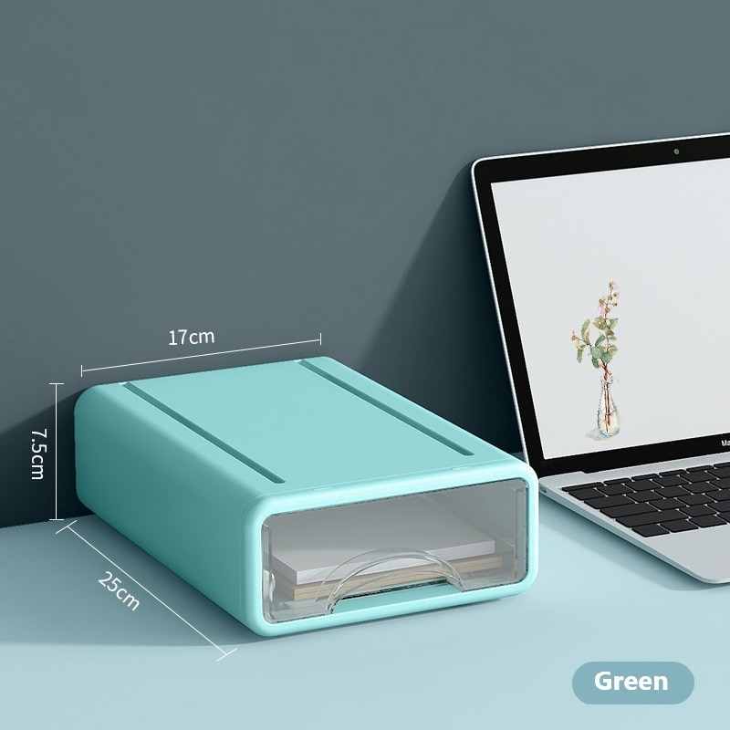 Storage box desktop shelf drawer type multi-layer office storage box storage box desk storage and organization
