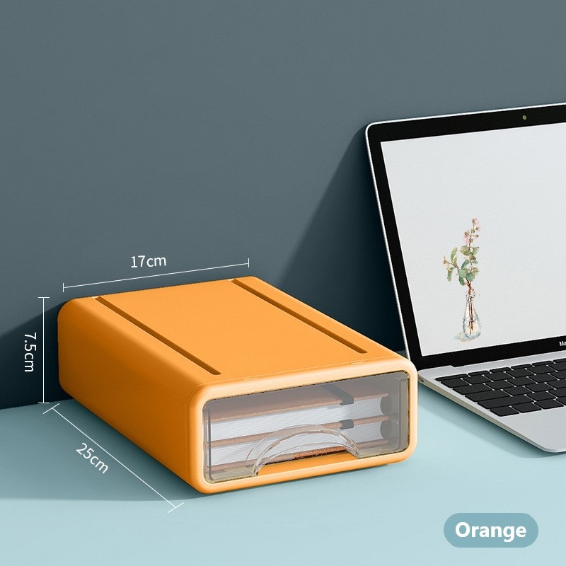Storage box desktop shelf drawer type multi-layer office storage box storage box desk storage and organization