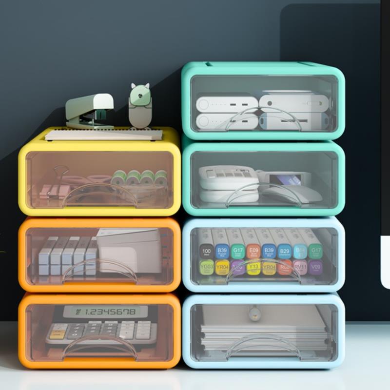 Storage box desktop shelf drawer type multi-layer office storage box storage box desk storage and organization
