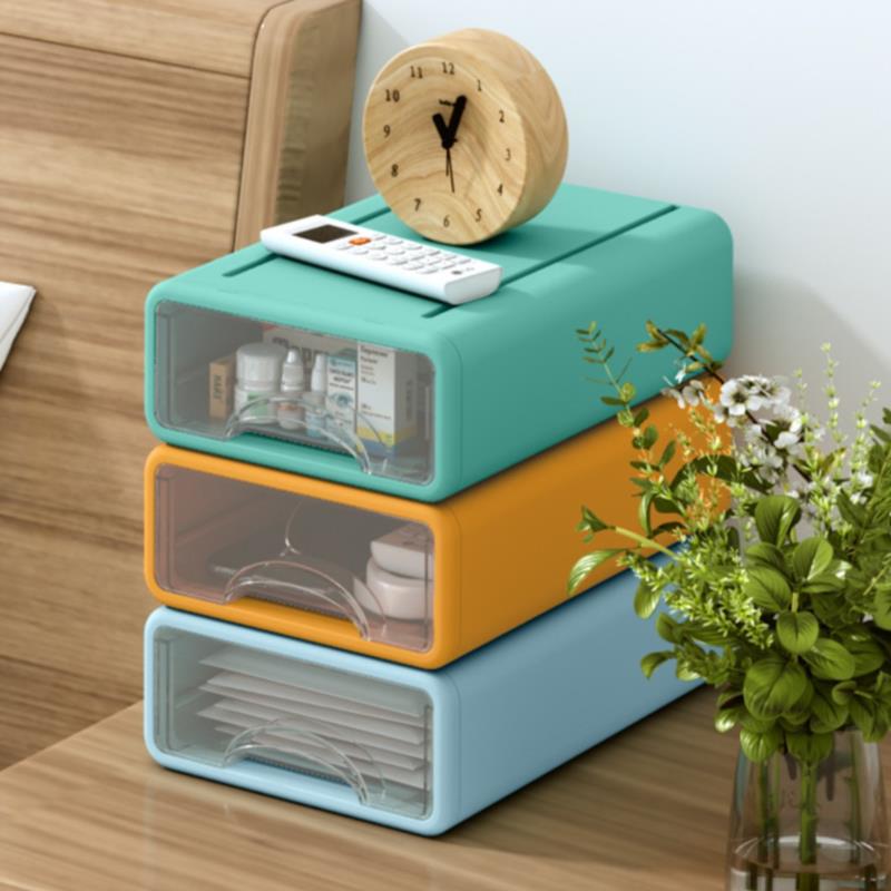 Storage box desktop shelf drawer type multi-layer office storage box storage box desk storage and organization