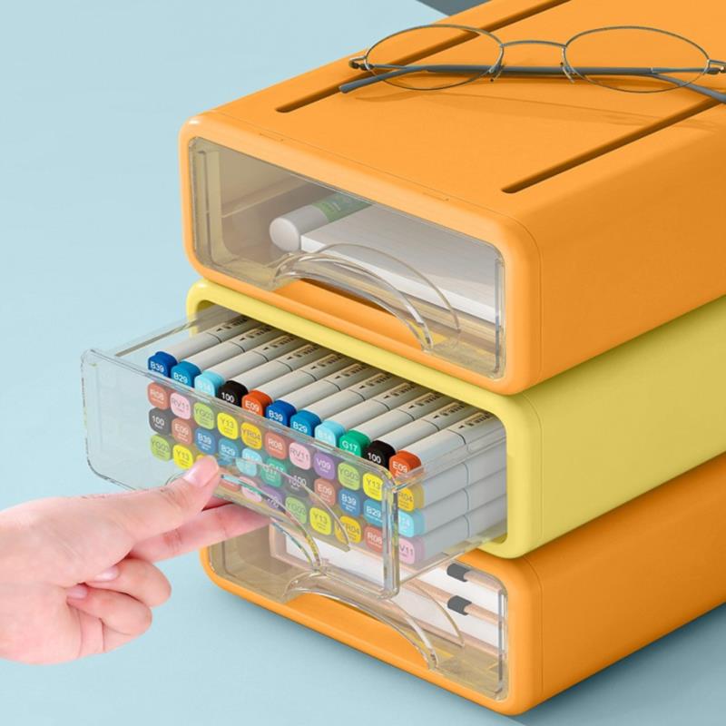 Storage box desktop shelf drawer type multi-layer office storage box storage box desk storage and organization