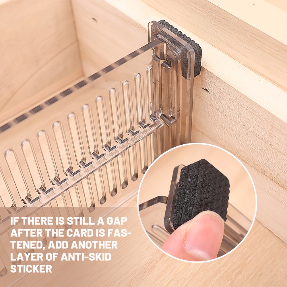 2pcs/set Adjustable Storage Drawers Divider Partition Retractable Plastic Clapboard Drawer Household Closet Punch-free Separator
