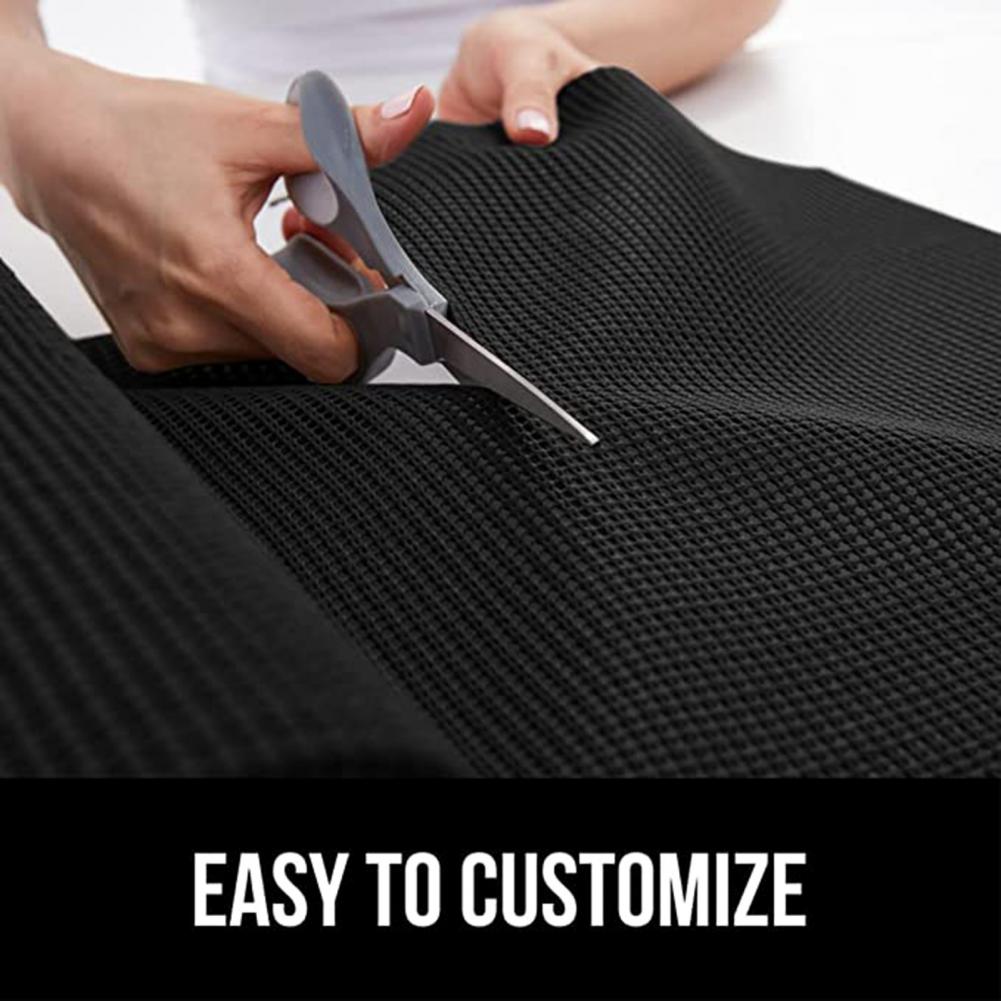 Shelf Liner Non-Adhesive Strong Grip Non-slip PVC Wardrobe Shelves Gridding Liner Mat Kitchen Storage Shelf Liner Pad