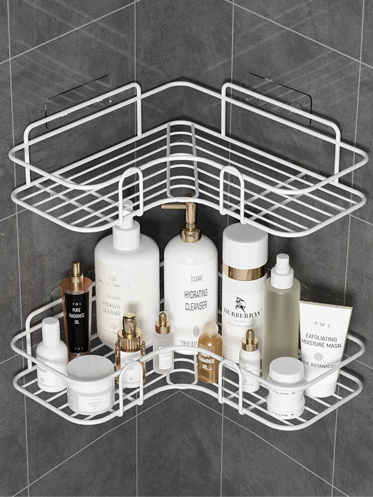 Bathroom Corner Storage Shelves Wall Mounted Rack Shampoo Holder Iron Shower Drain Basket Punch-Free Organizer Bath Accessories Bathroom Corner Storage Shelves Wall Mounted Rack Shampoo Holder Iron Shower Drain Basket Punch-Free Organizer Bath Accessories