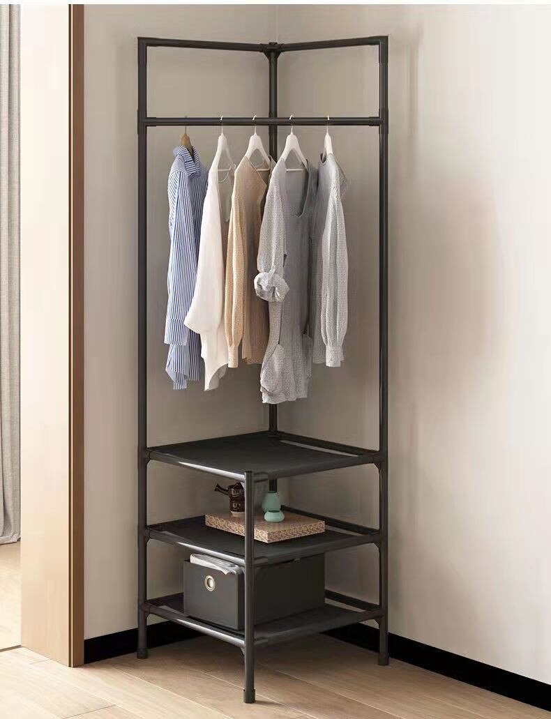 Corner coat rack Clothes rack Hangers triangle hangers Bedroom shelving Floor-to-ceiling clothes storage shelves Corner coat rack Clothes rack Hangers triangle hangers Bedroom shelving Floor-to-ceiling clothes storage shelves