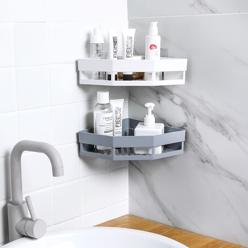 Punch-free Corner Shelf Shampoo Supplies Bathroom Shelves Bathroom Seamless Tripod Storage Rack For Holder Shower Punch-free Corner Shelf Shampoo Supplies Bathroom Shelves Bathroom Seamless Tripod Storage Rack For Holder Shower