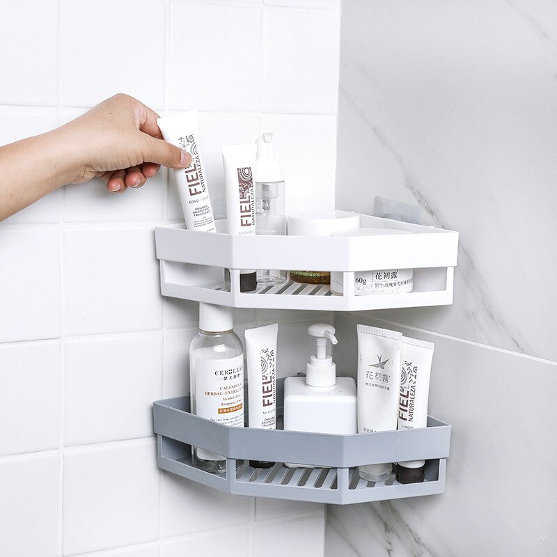 Punch-free Corner Shelf Shampoo Supplies Bathroom Shelves Bathroom Seamless Tripod Storage Rack For Holder Shower Punch-free Corner Shelf Shampoo Supplies Bathroom Shelves Bathroom Seamless Tripod Storage Rack For Holder Shower