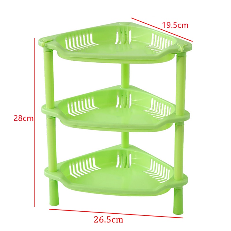 3 Layer Bathroom Shelf Organizer Corner Storage Rack Self Shower Caddy Kitchen Spice Rack Seasoning Bottle Holder Home Organizer
