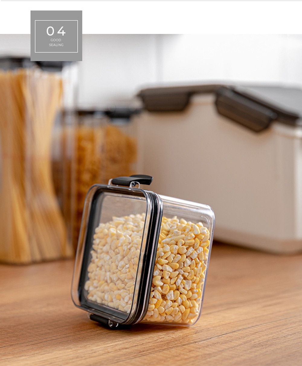 PET Food Storage Containers Kitchen Storage Organization Kitchen Storage Box Jars Ducts Storage for Kitchen Food Storage Box