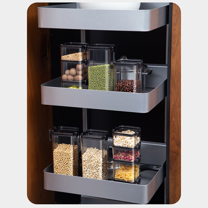 Clear Food Storage Box,Food Storage Container With Lid Plastic Kitchen And Pantry Organization Canisters