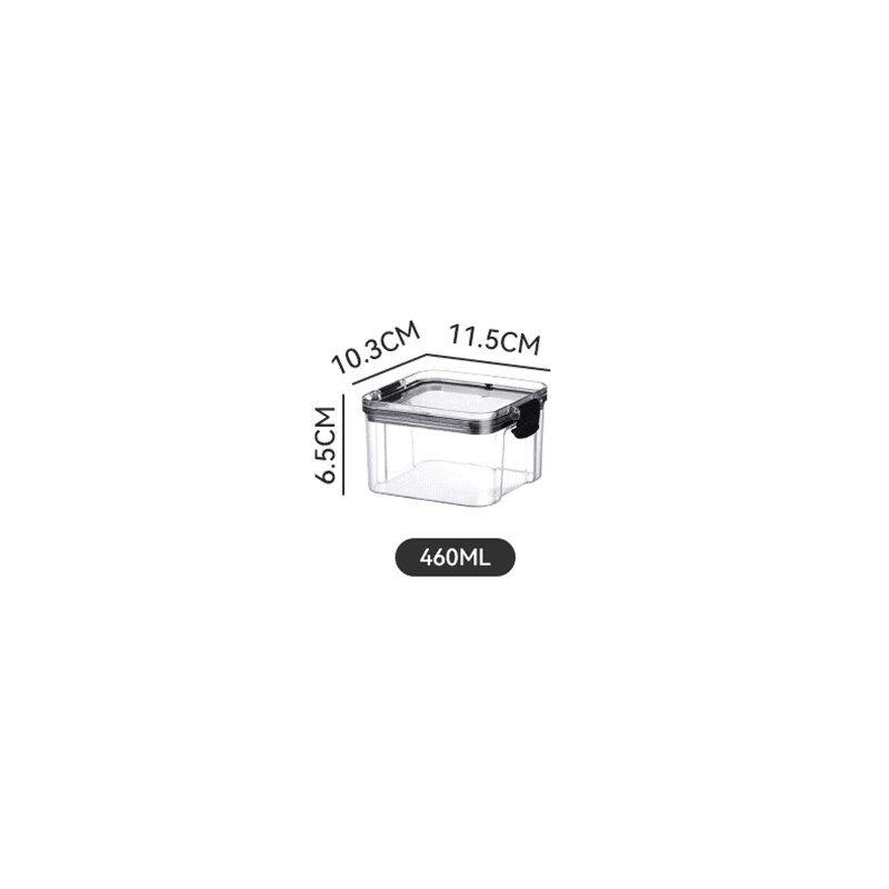 Clear Food Storage Box,Food Storage Container With Lid Plastic Kitchen And Pantry Organization Canisters