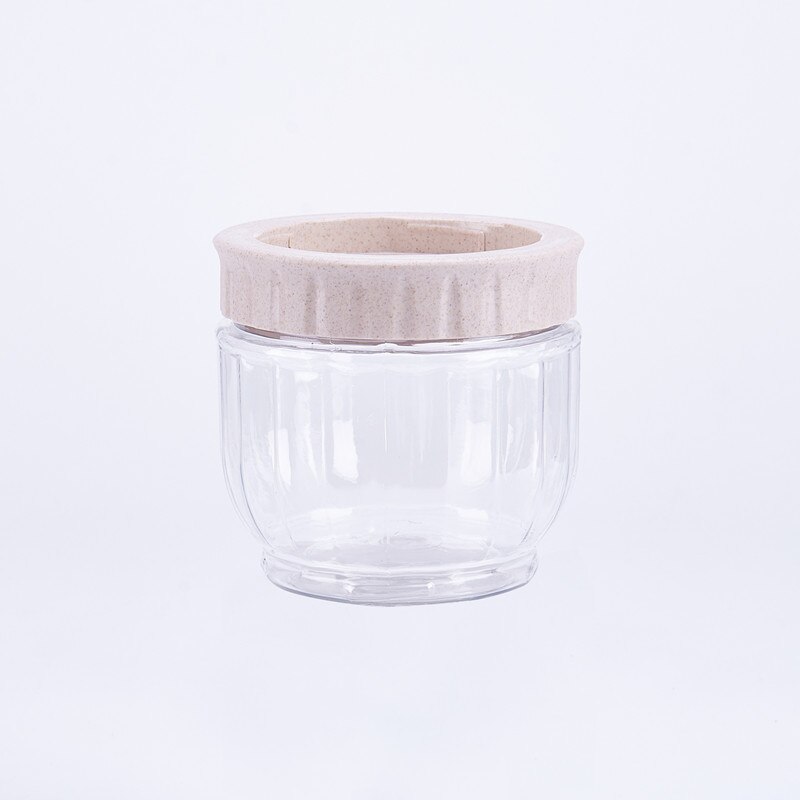 Kitchen Transparent Food Storage Container With Lids Durable Seal Pot Cereal Grain Bean Rice Sealed Plastic Milk Powder Jar