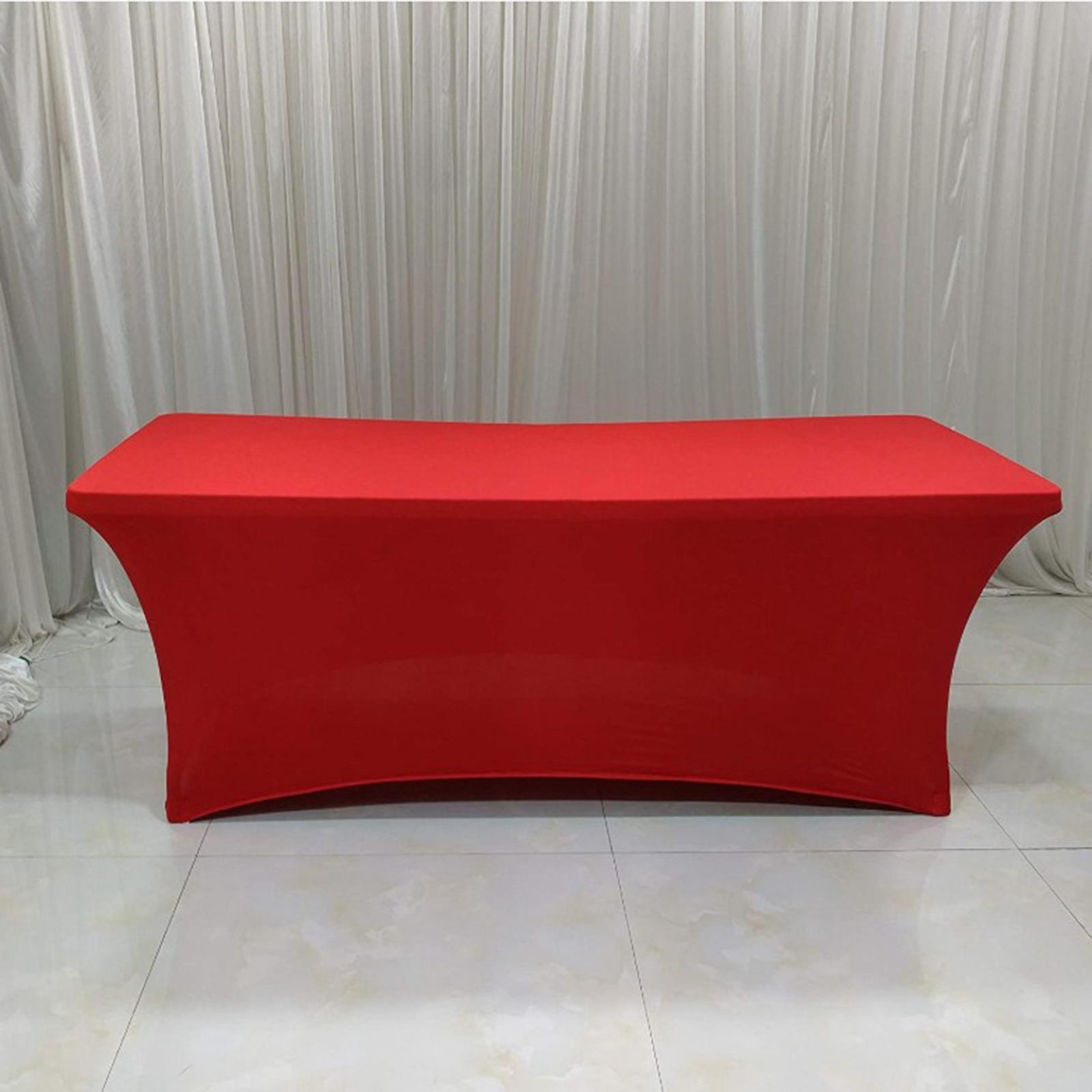 Rectangular Spandex Fitted Elastic Tablecloth Table Linens Table Covers Decorations