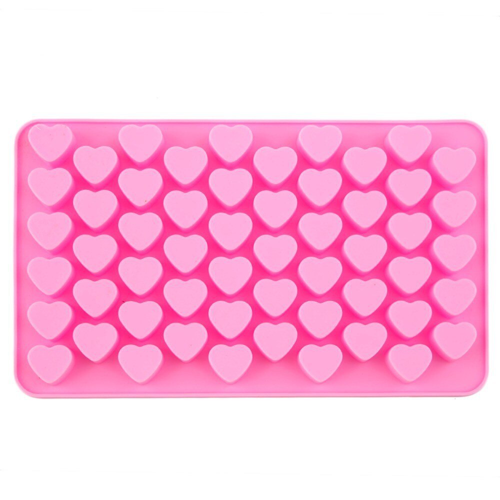 55 Small Heart Shaped Silicone Cake Mold Heart Chocolate Pastry Molds DIY Baking Decoration Kitchen Ice Cube Crystal Epoxy Mould