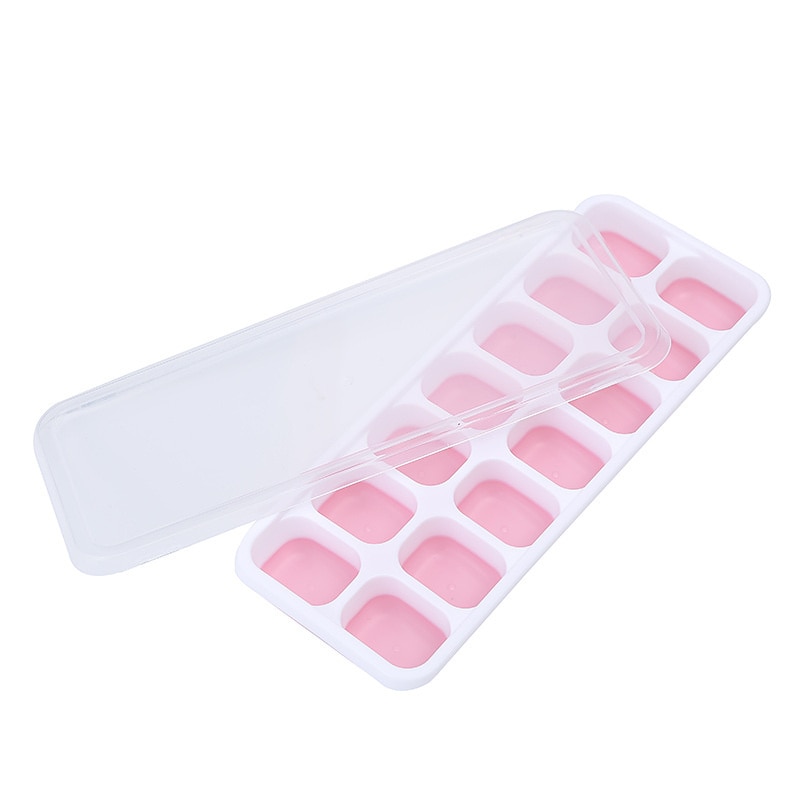 Ice Cube Tray Silicone Ice Cube Maker Ice Molds Silicone With Lid For Kitchen Accessories Juice Mold cubetera hielo silicona