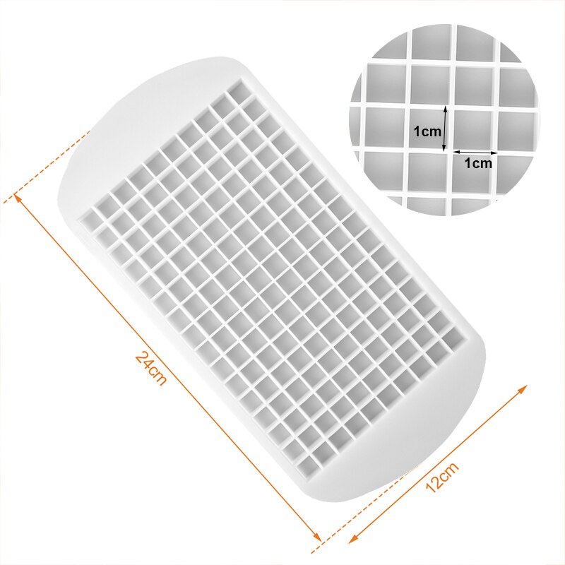 160 Grid Mini Silicone Ice Tray Ice Cubes Foldable Ice Mold Ice Breaker Ice Grid Tray Small Square Mold Ice Maker Silicone Mold