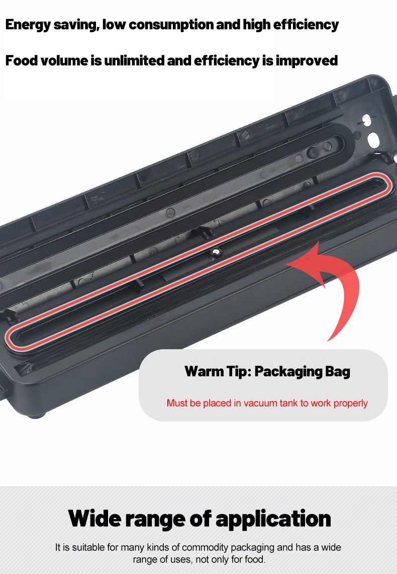Food Keep Fresh Storage Sealing Machine 110-220V Household Vacuum Sealing Food Packing Bag Storage Sealling Accessories Tools
