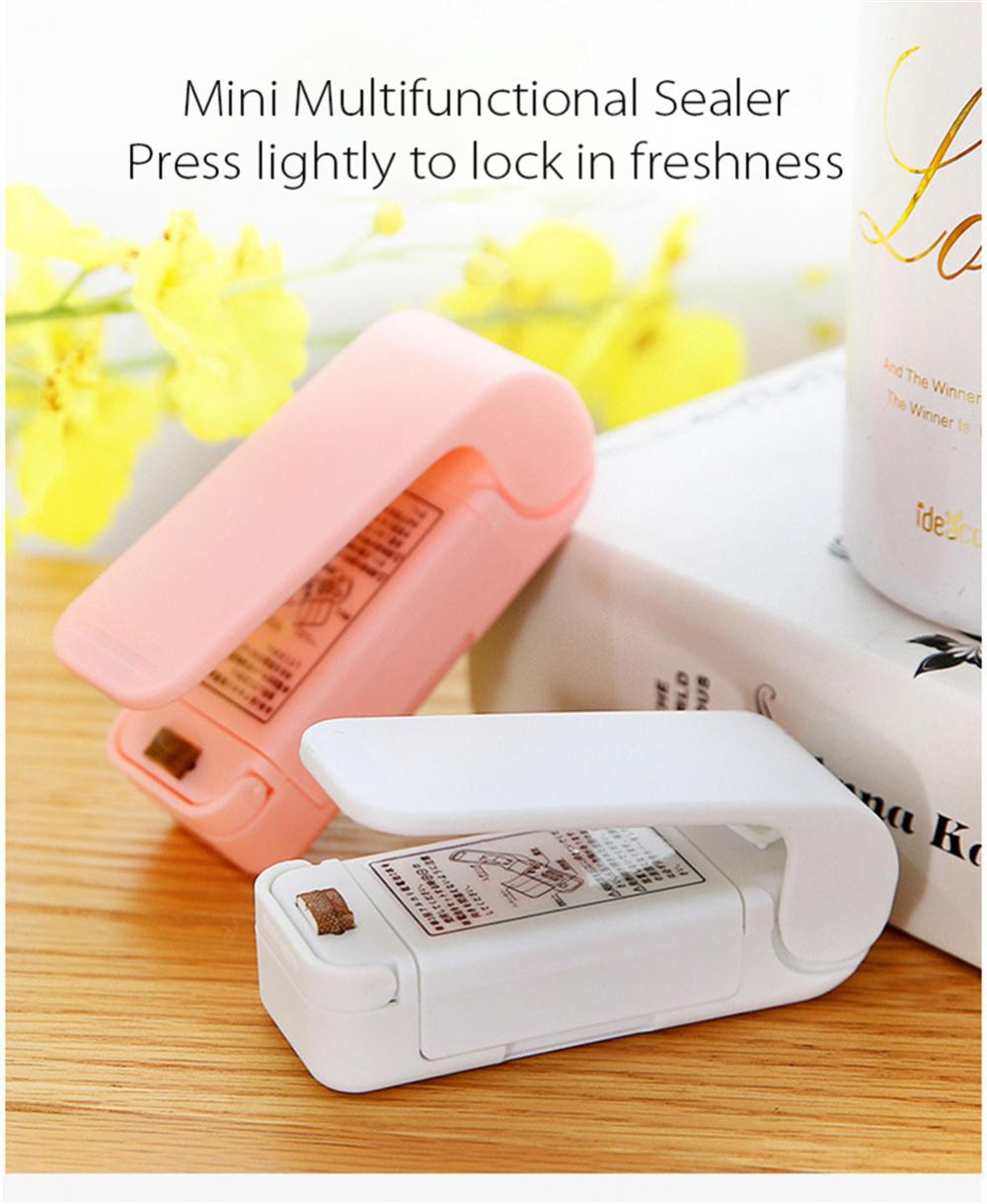 Vacuum Food Sealer Plastic Bag Mini Packaging Machine Portable Plastic Sealer Food Storage Snack Vacuum Sealer (no Battery)