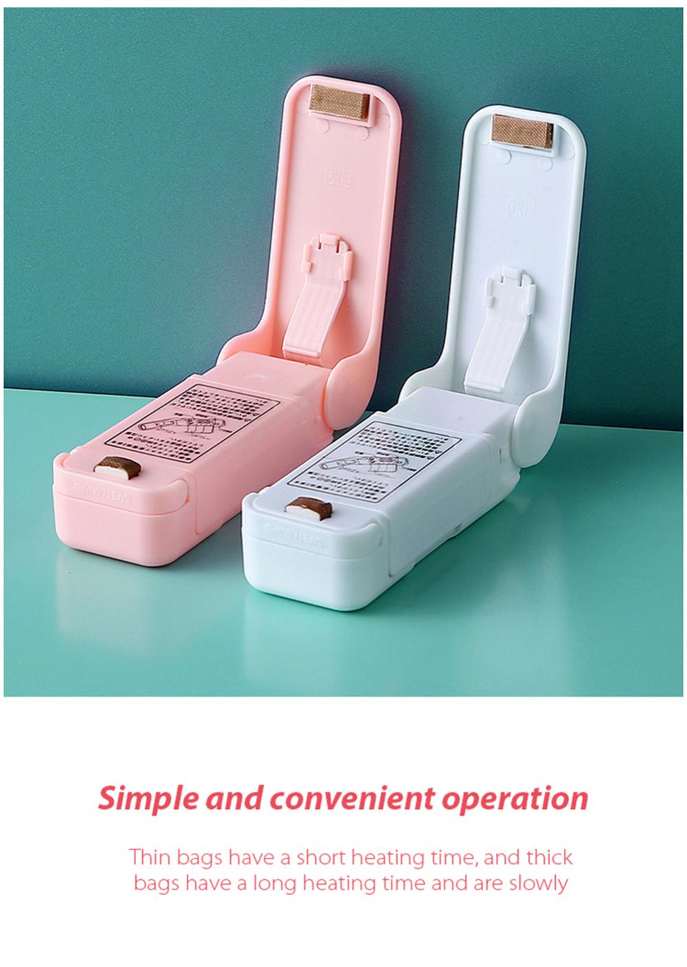 Vacuum Food Sealer Plastic Bag Mini Packaging Machine Portable Plastic Sealer Food Storage Snack Vacuum Sealer (no Battery)