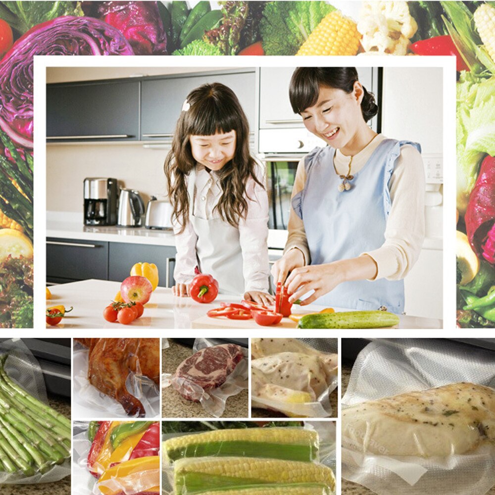 12/15/20/25/28cm*500cm Kitchen Food Vacuum Bag Storage Bags For Vacuum Sealer Packaging Rolls Food Fresh Saver Vacuum Bags
