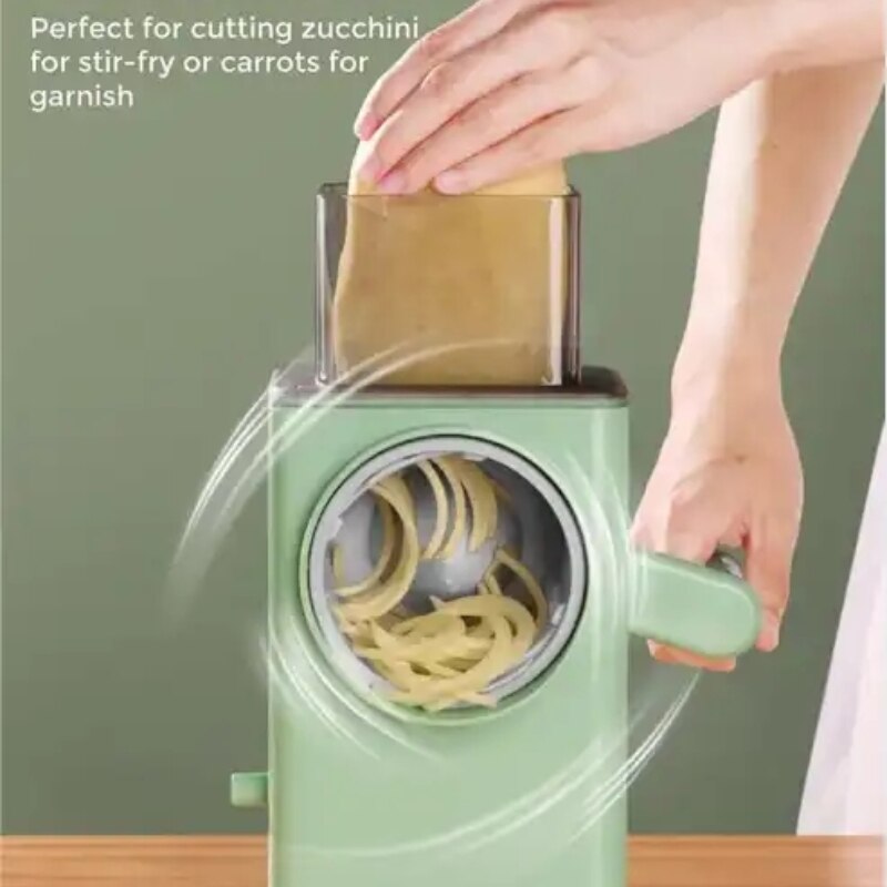 3 In 1 Set Manual Vegetable Slicer Roller Multifunction Veget Cutter Food Graters Chopper Shredders Kitchen Accessories